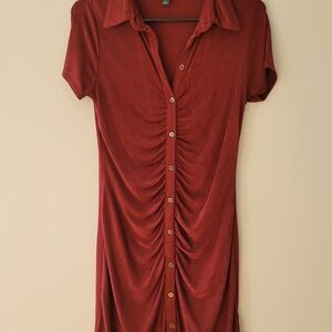 Wild Fable Burgundy Button-Down Shirt